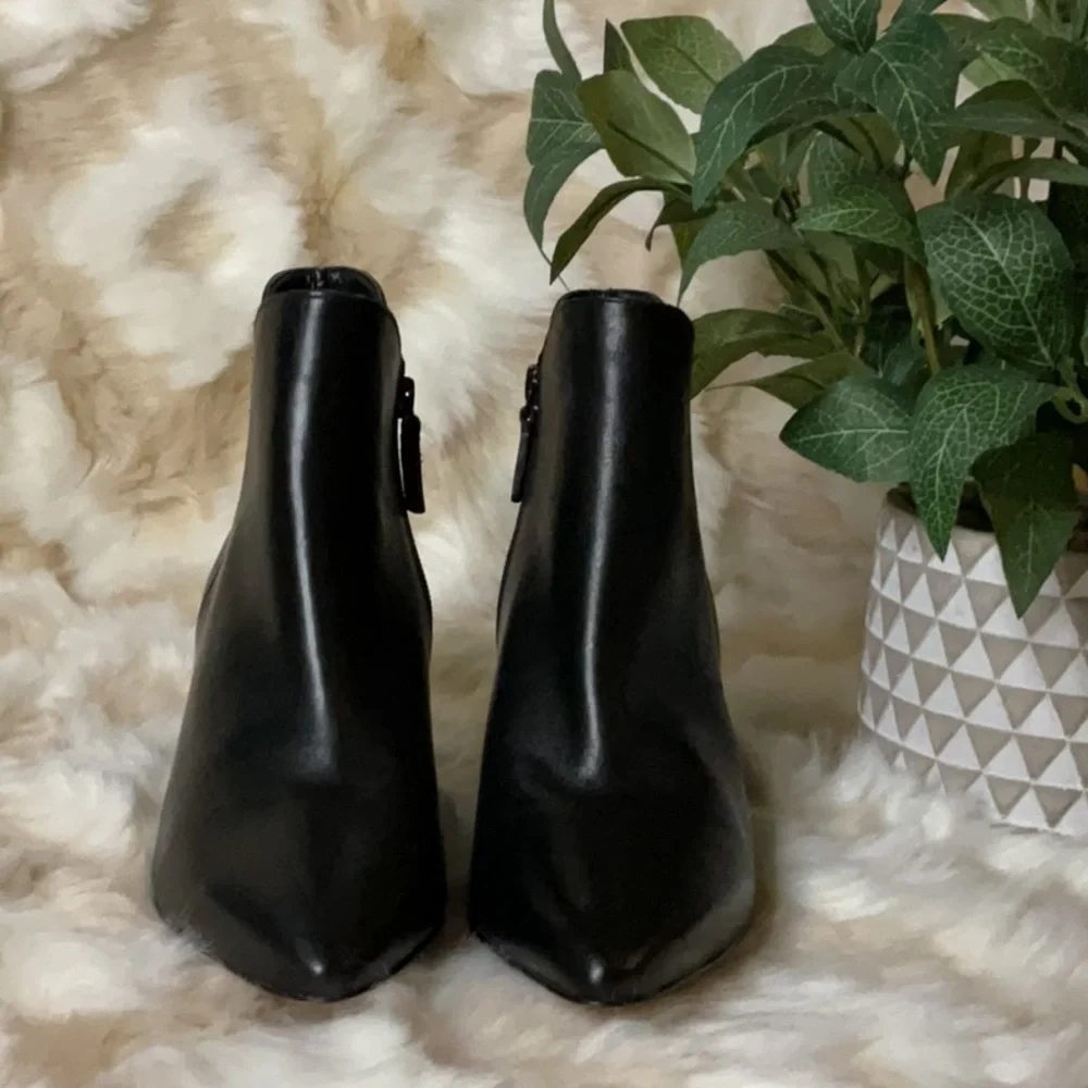 Cole Haan - Elyse Black Leather Boots